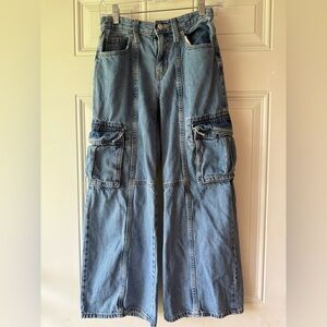 💥3/$12 Old Navy Kids Cargo Baggy Denim Jeans Y2K